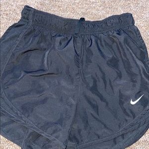 black nike sports shorts